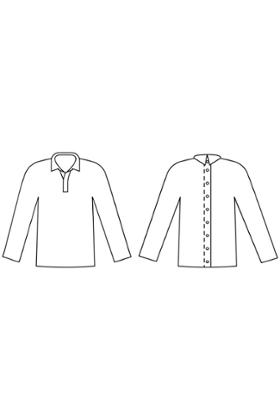 POLO OUVERT DOS PRESSIONS ML