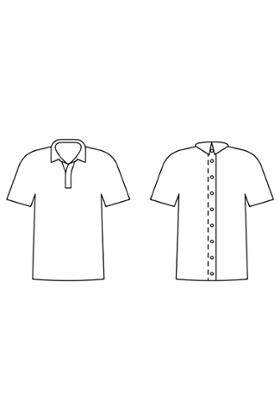 POLO OUVERT DOS PAR PRESSIONS