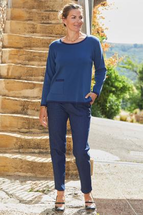 PULL OUVERT DOS