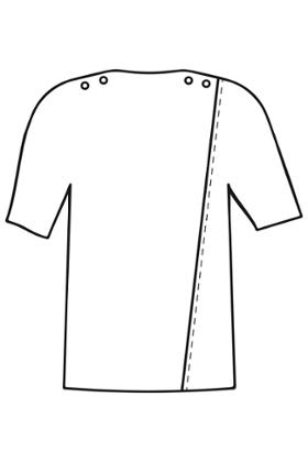 TOP CROISÉ DOS COTON