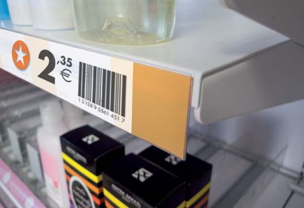 Porte-étiquette adhésif en PET