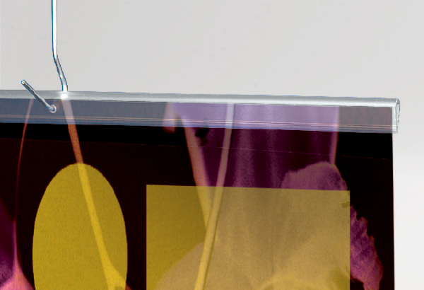 Profil U pinçant transparent perforés