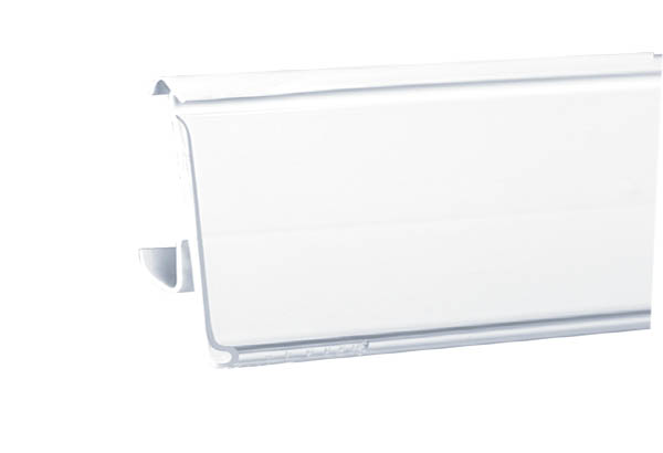 PE extrudé blanc 1 position pour tablette TEGOMETALL® - 46 x 988 mm