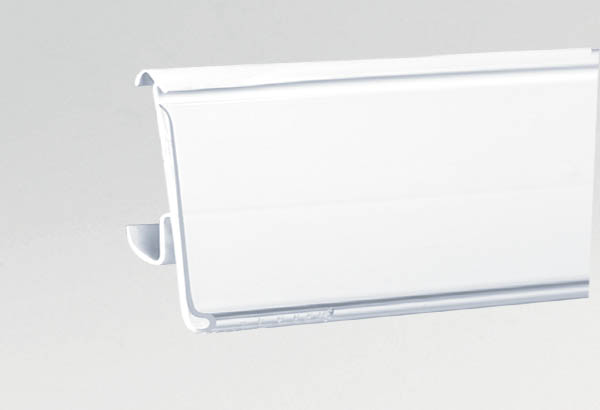 PE extrudé blanc 1 position pour tablette TEGOMETALL® - 46 x 1318 mm