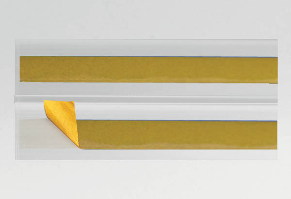 Charnière adhésive extrudée articulée 2 x 14 mm - 32 x 75 mm