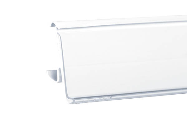 PE extrudé transparent 1 position pour tablette TEGOMETALL® - 46 x 1318 mm