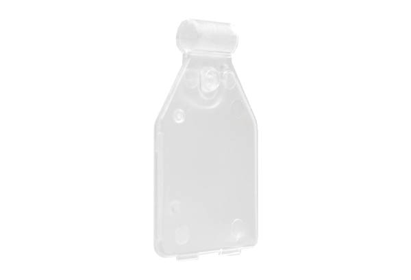 PE transparent 1 bretelle pour broche double - 50 x 28 mm