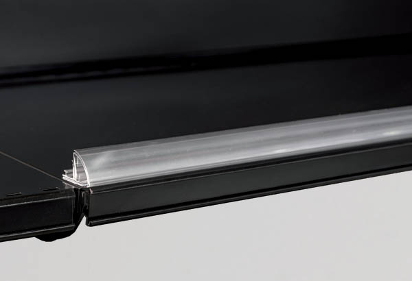 Profil de segmentation magnétique + plot de fixation - H. 25 mm - 25 x 1245 mm