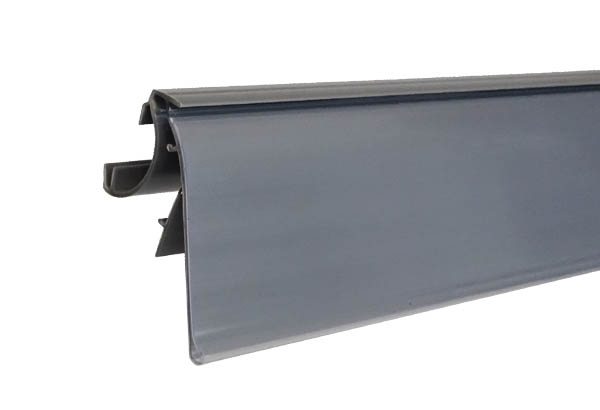 PE extrudé gris pour tablette LINDERA - GONDELLA - EVOLUMAG - 45 x 988 mm