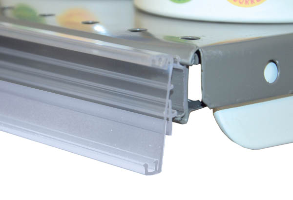 Profil EASYFIX pour mobilier avec gorge en C - 38 x 1318 mm