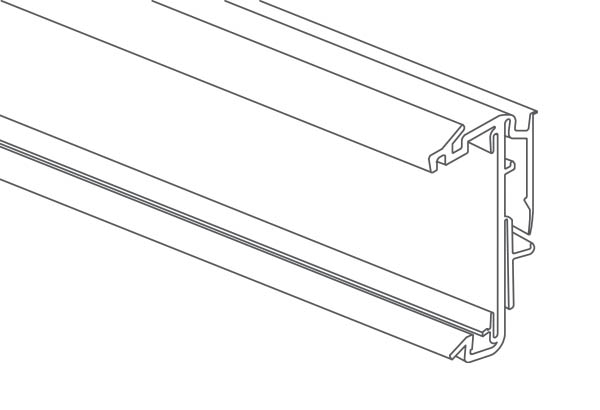 PE électronique EASYFIX pour mobilier avec gorge en C - 34 x 988 mm