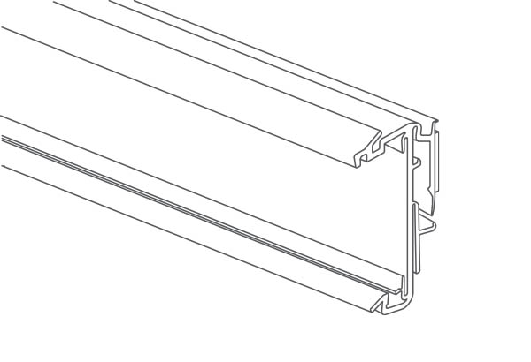 PE électronique EASYFIX arrière avec adhésif - 38 x 988 mm