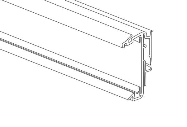PE électronique EASYFIX pour mobilier avec gorge en C - 35 x 1240 mm
