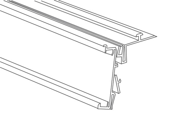 PE électronique EASYFIX casquette avec adhésif - 40 x 995 mm