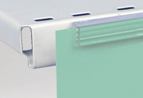 Accroche grip U facing avec adhésif et base de 20 mm - Longueur 75 mm