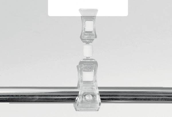Mini pince articulée avec ressort plastique et base tube - 20 x 12 mm
