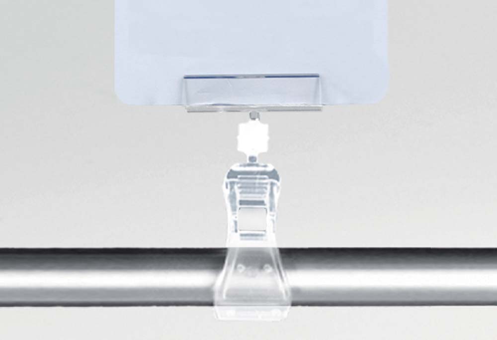 Pince plate articulée avec ressort plastique et base tube - 50 x 12 mm