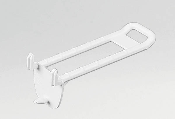 Broche plastique double auto-perforante de Ø 6 mm blanche - Longueur 100 mm