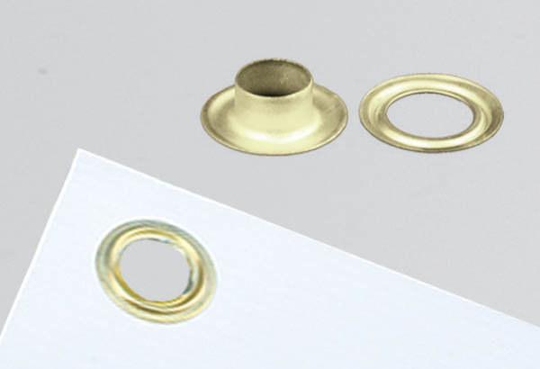 Oeillet de Ø 9.5 mm en métal pour calicot