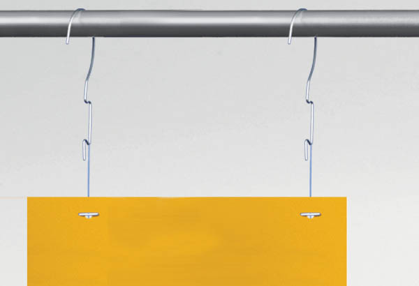 Tige crochet à fil nylon et crochet de Ø 42 mm - Réglable jusqu'à 1500 mm