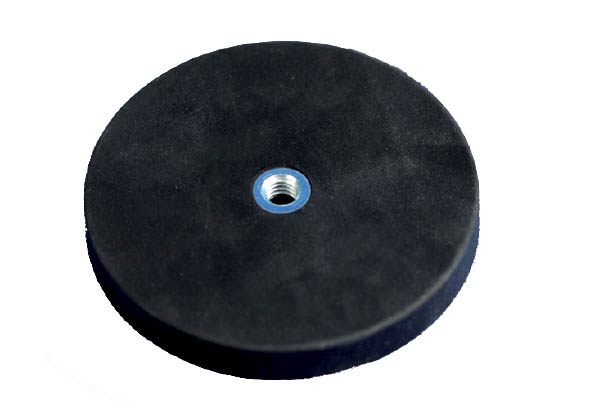 Aimant rond de Ø 66 mm sans crochet - Pas de vis de 6 mm et force de 18 kg