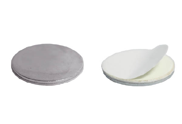 Platine adhésive ronde en métal de Ø 35 mm pour aimant