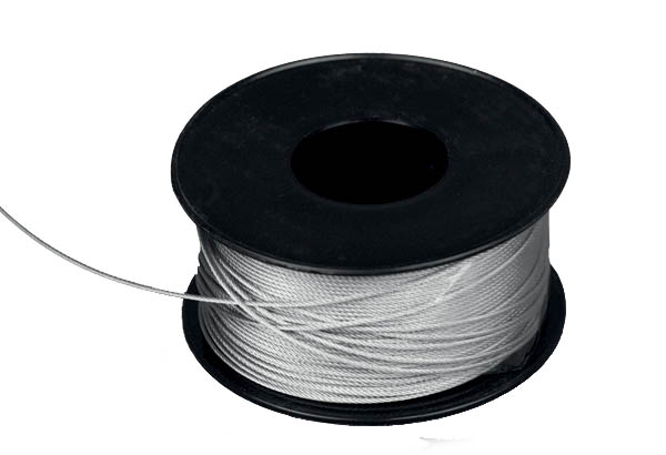 Bobine de 50 m de câble en acier non gainé de Ø 1,5 mm