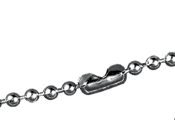 Fermoir droit pour chaîne boule de Ø 3.2 mm