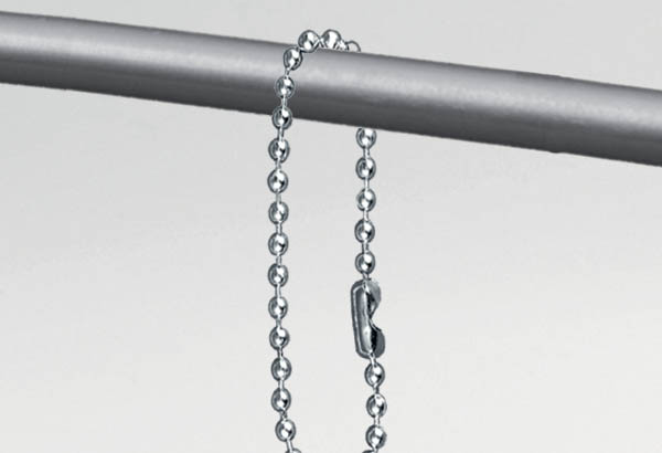 Fermoir droit pour chaîne boule de Ø 2.4 mm