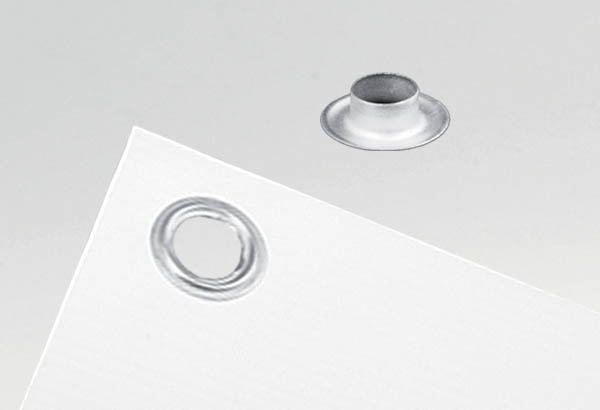 Oeillet métal de Ø 12 mm spécial presse semi automatique Oeillet métal de Ø 12 mm spécial presse semi automatique