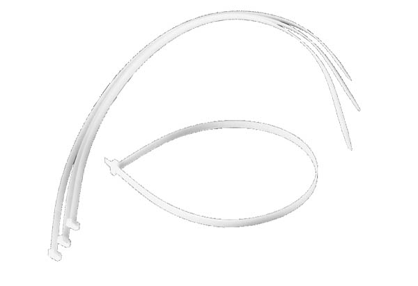 Maxi lien cranté en nylon translucide avec serrage définitif - 1040 x 9 mm