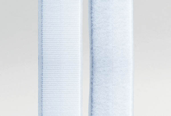 Ruban adhésivé CARAFIX® de 50 mm x 25 m blanc - Ruban crochet