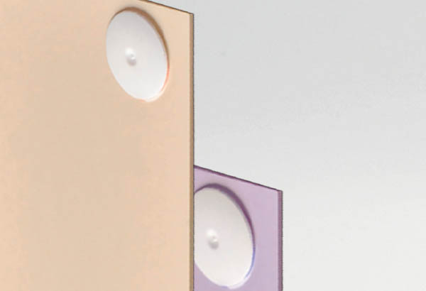 Rivet pression écrou de Ø 10 mm blanc avec serrage non permanent de 1.5 mm