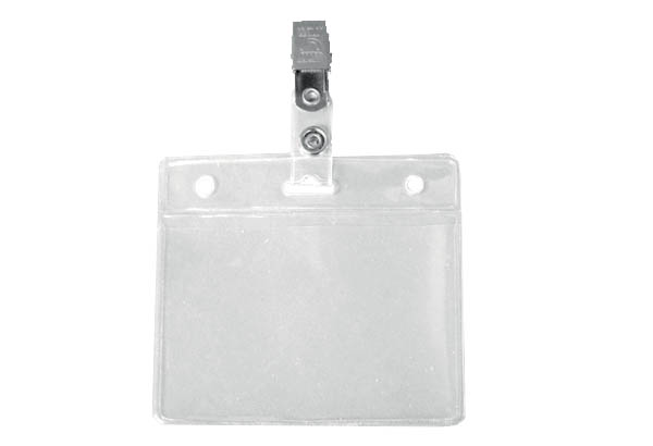 Pochette en PVC souples pour badge porte nom - 92 x 52 mm