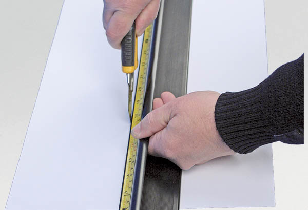 Règle plate PRO sécurité en aluminium - 1600 x 65 mm