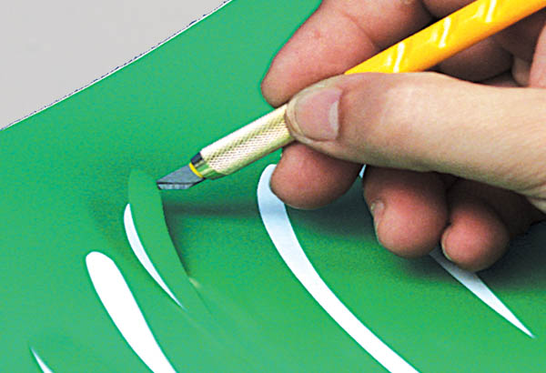 Cutter de précison OLFA® avec lame scalpel effilée