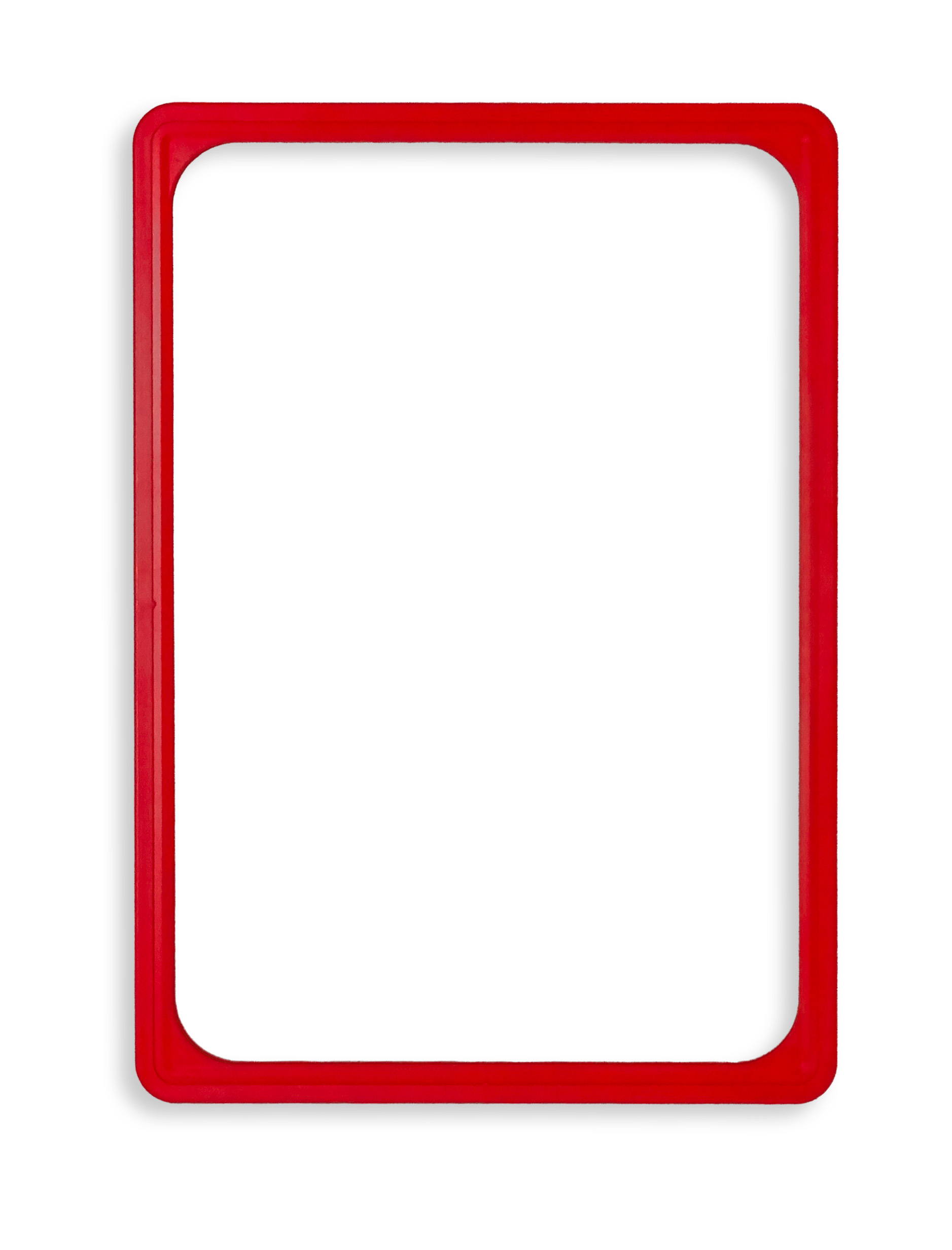 Cadre rouge en PVC - Format affichette A3