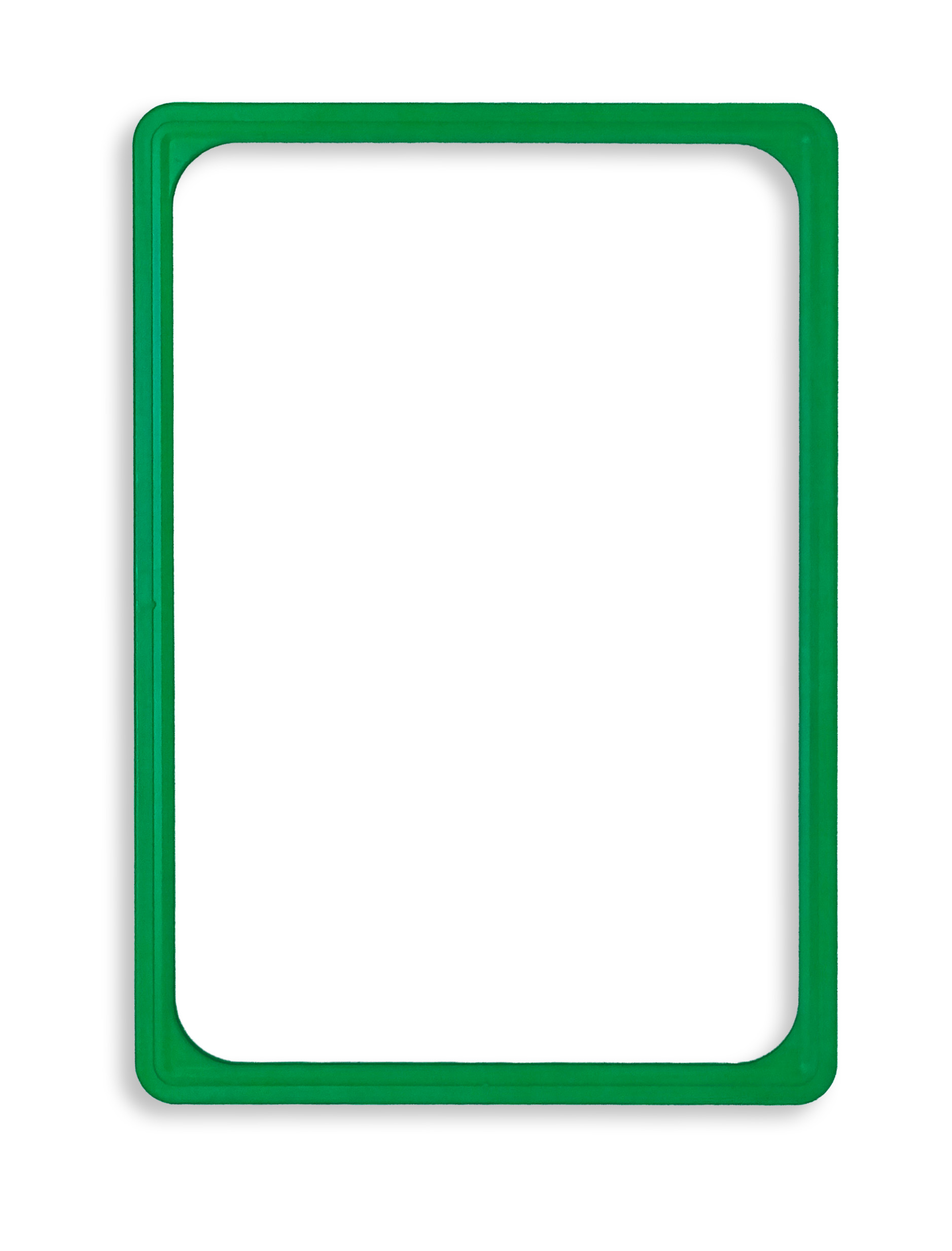 Cadre vert en PVC - Format affichette A3