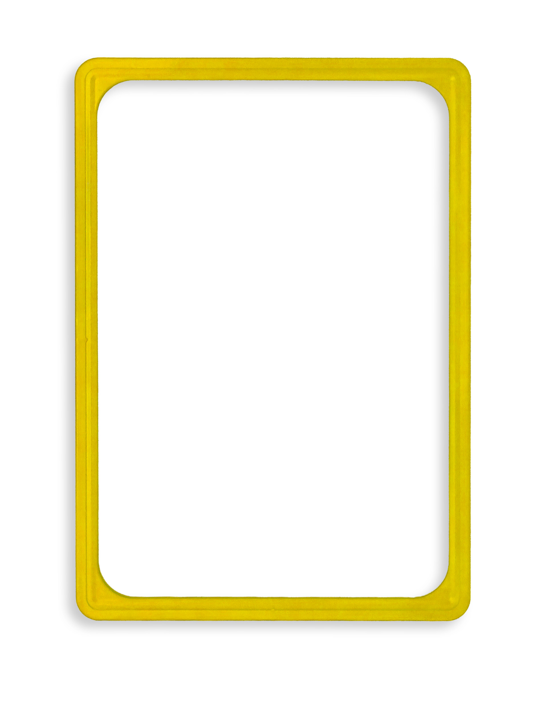 Cadre jaune en PVC - Format affichette A4