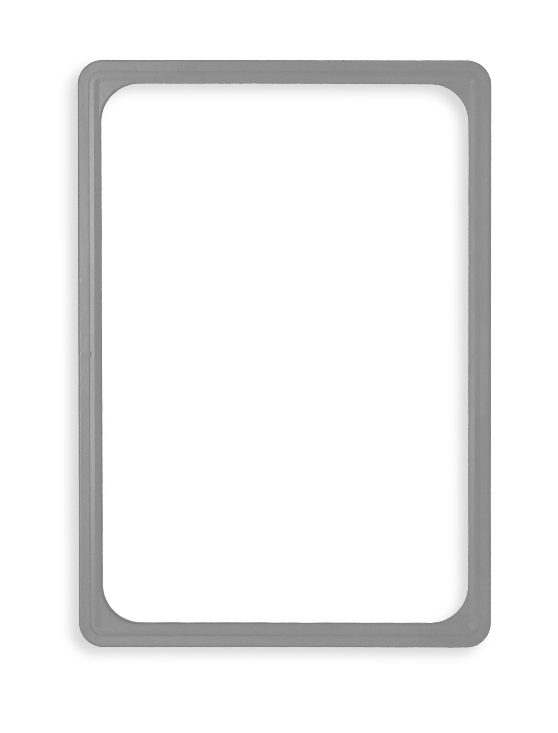 Cadre gris en PVC - Format affichette A4