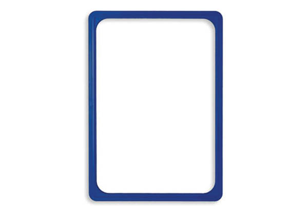 Cadre bleu en PVC - Format affichette A5