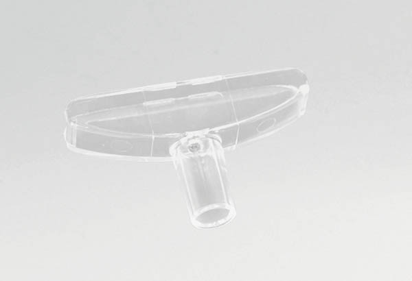 "T" de liaison transparent pour tige de Ø 10 mm et cadre A5 à A3