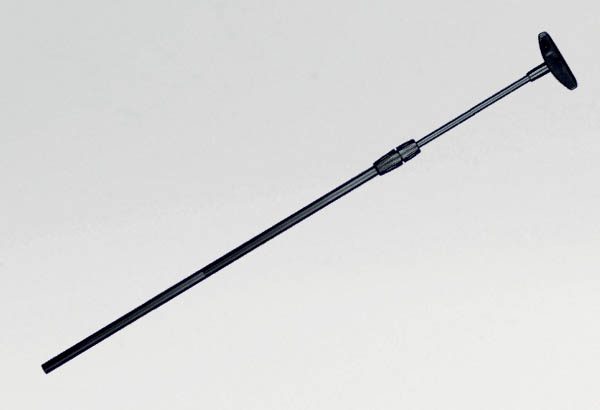 Tige télescopique noire fibre de verre de 320 à 620 mm avec "T" de liaison