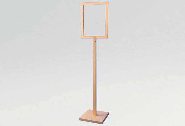 Kit cadre sur tige avec pied en bois - Position verticale ou horizontale