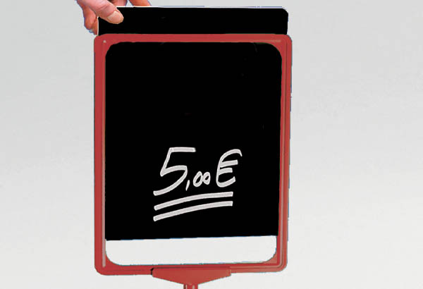 Plaque de polystyrène vernis ardoise de 1 mm d'épaisseur pour cadre - Format A4