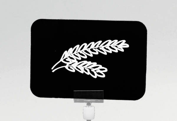 Plaque de polystyrène vernis ardoise de 1 mm d'épaisseur - Format A7