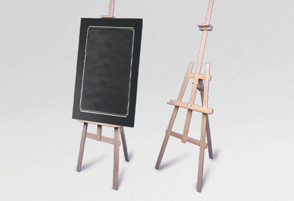 Chevalet portatif et pliable en bois - 600 x 1780 x 770 mm