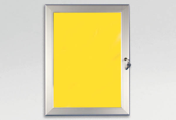 Vitrine 1 face avec profil de 37 mm en aluminium pour extérieur - Format A0