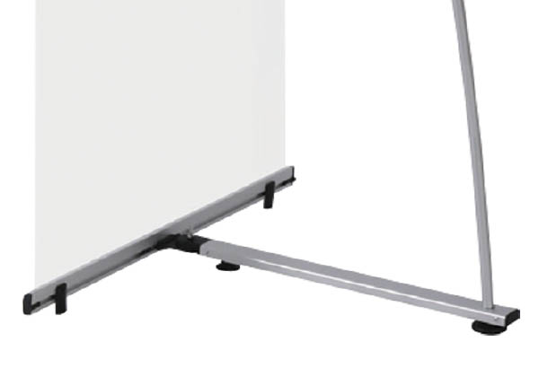 Porte affiches fixe sur pied en aluminium - 800 x 2000 mm