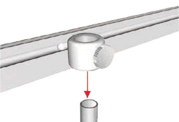 Porte affiches EKOJET® réglable sur pied en aluminium - 800 x 2000 mm